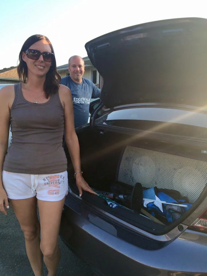 Jolene's new boomin' system - a birthday gift from Omar
