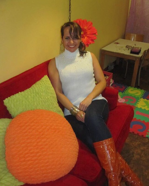Throwback to chillin in orange boots at RareFunk in Kitchener