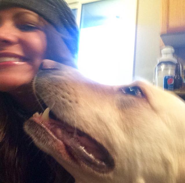 Reunited with my love, Cody xo