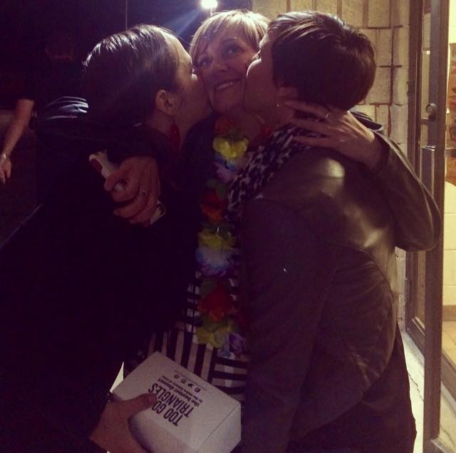 A 40th birthday kiss for Lynne xx