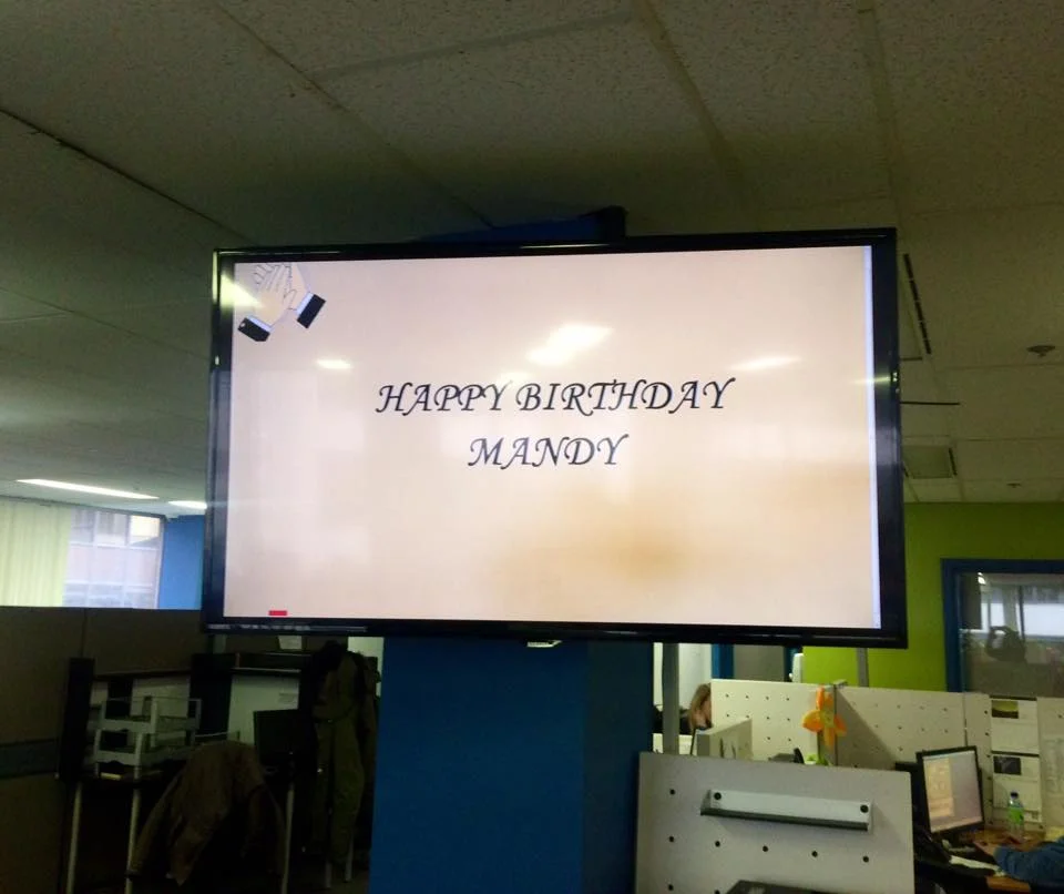 Making me feel so special on my birthday in January!