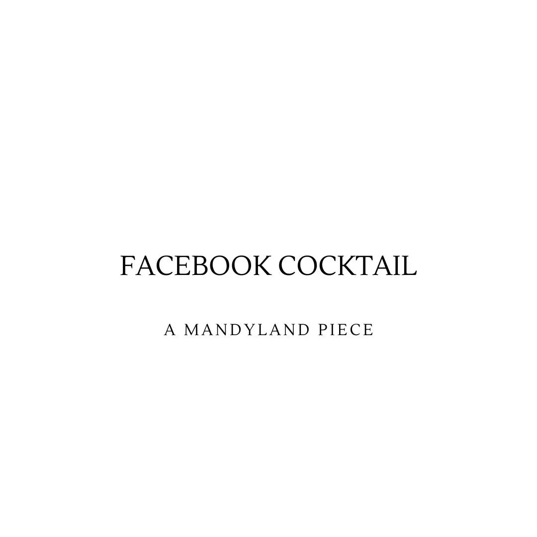 Facebook Cocktail (An Essay)