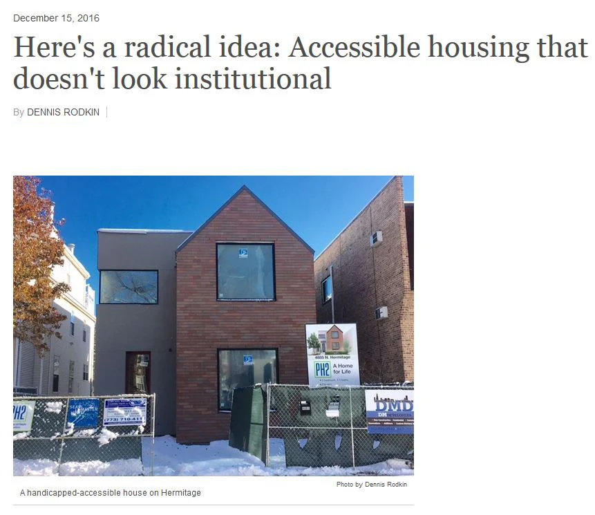 HERMITAGE IN THE SPOTLIGHT Here's a radical idea: Accessible housing that doesn't look institutional