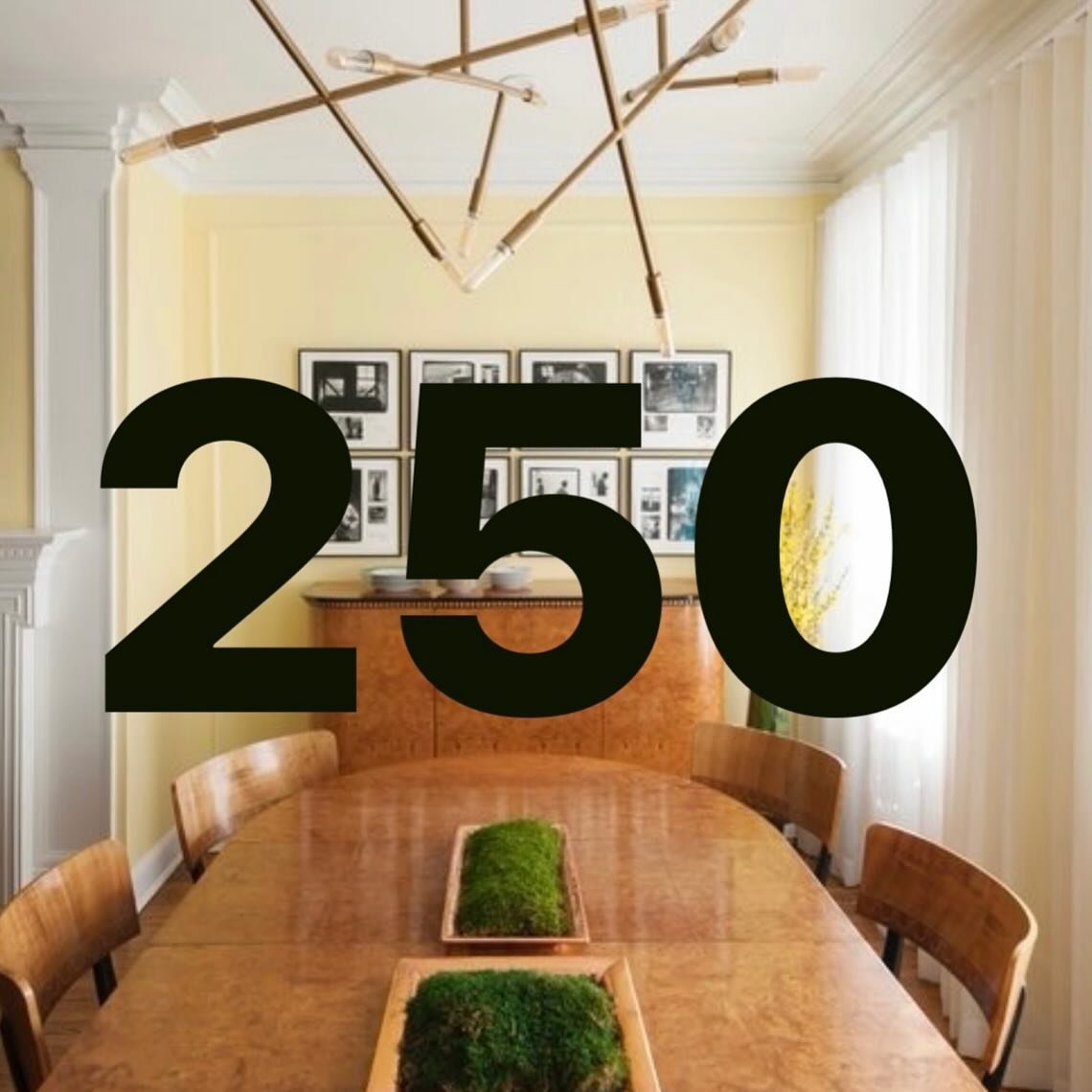 Thank you for being part of our first 250 followers! We&rsquo;re happy to have you along for the journey ✨ 

#searllamasterhowe #searllamasterhoweinteriors #theworldofinteriors #currentdesignsituation #fearlesshome #relaxedmodern #eclecticdecor #vogu