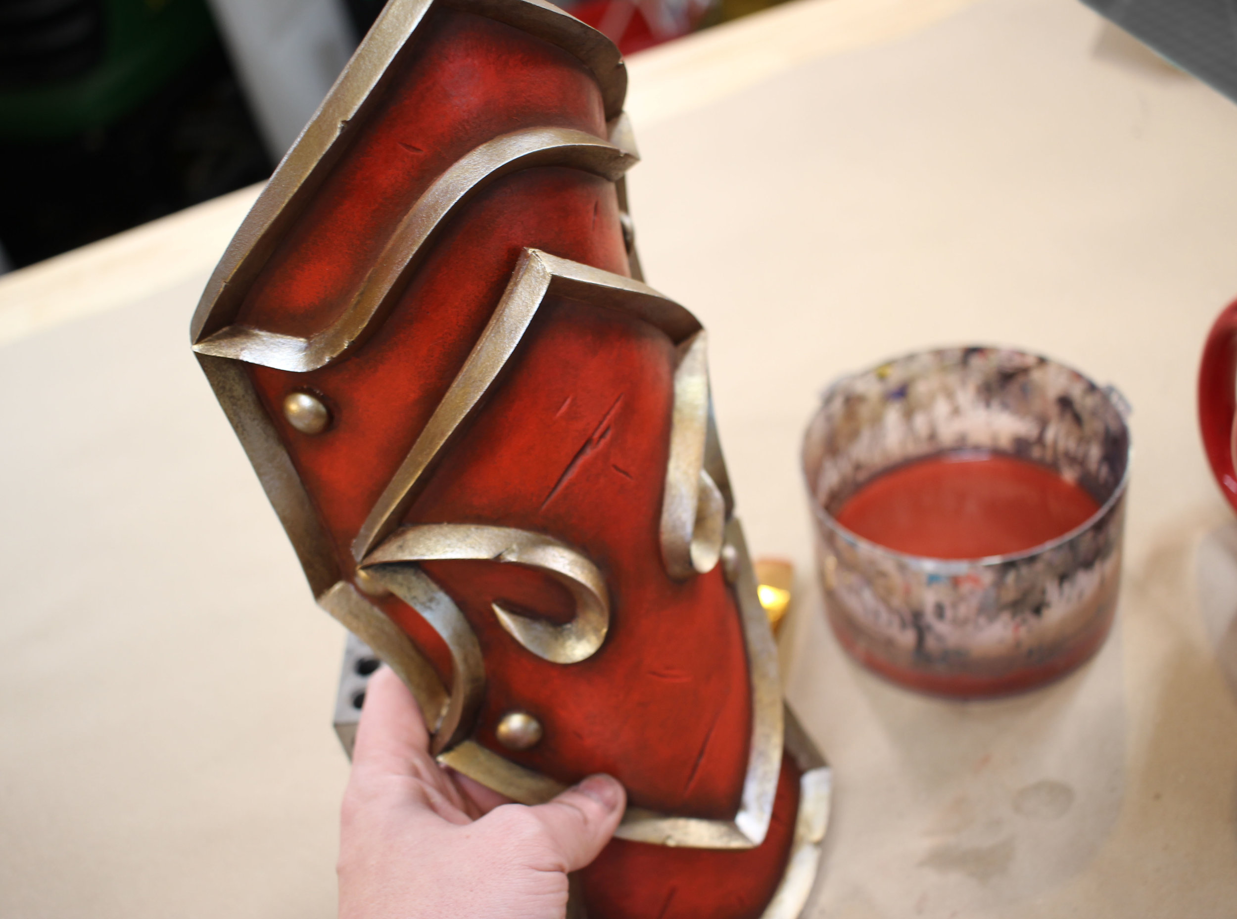 Armor built using 6mm HD-Foam and 15mm Triangle Dowels