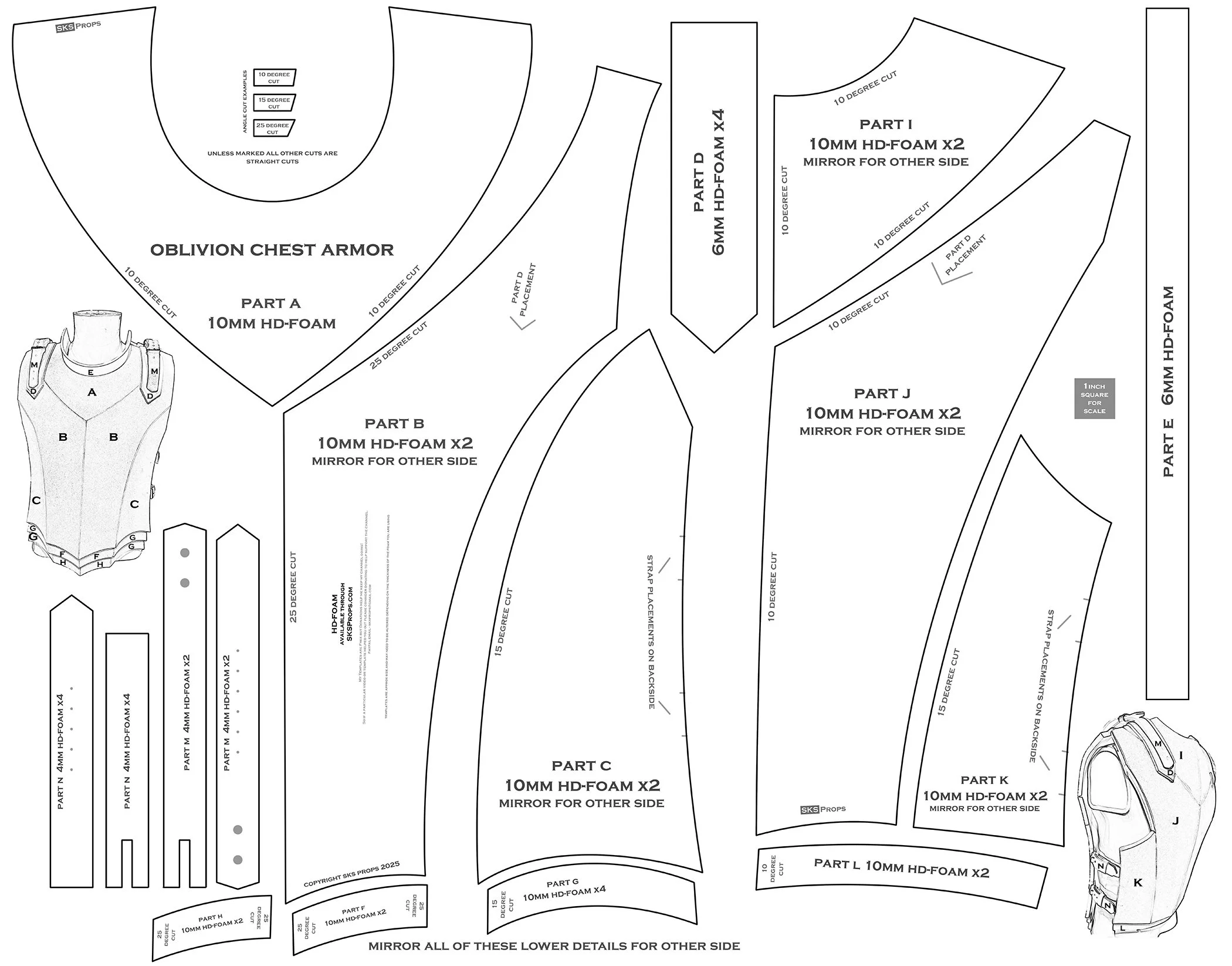 Free Medieval Armor Templates | Gerald Printable
