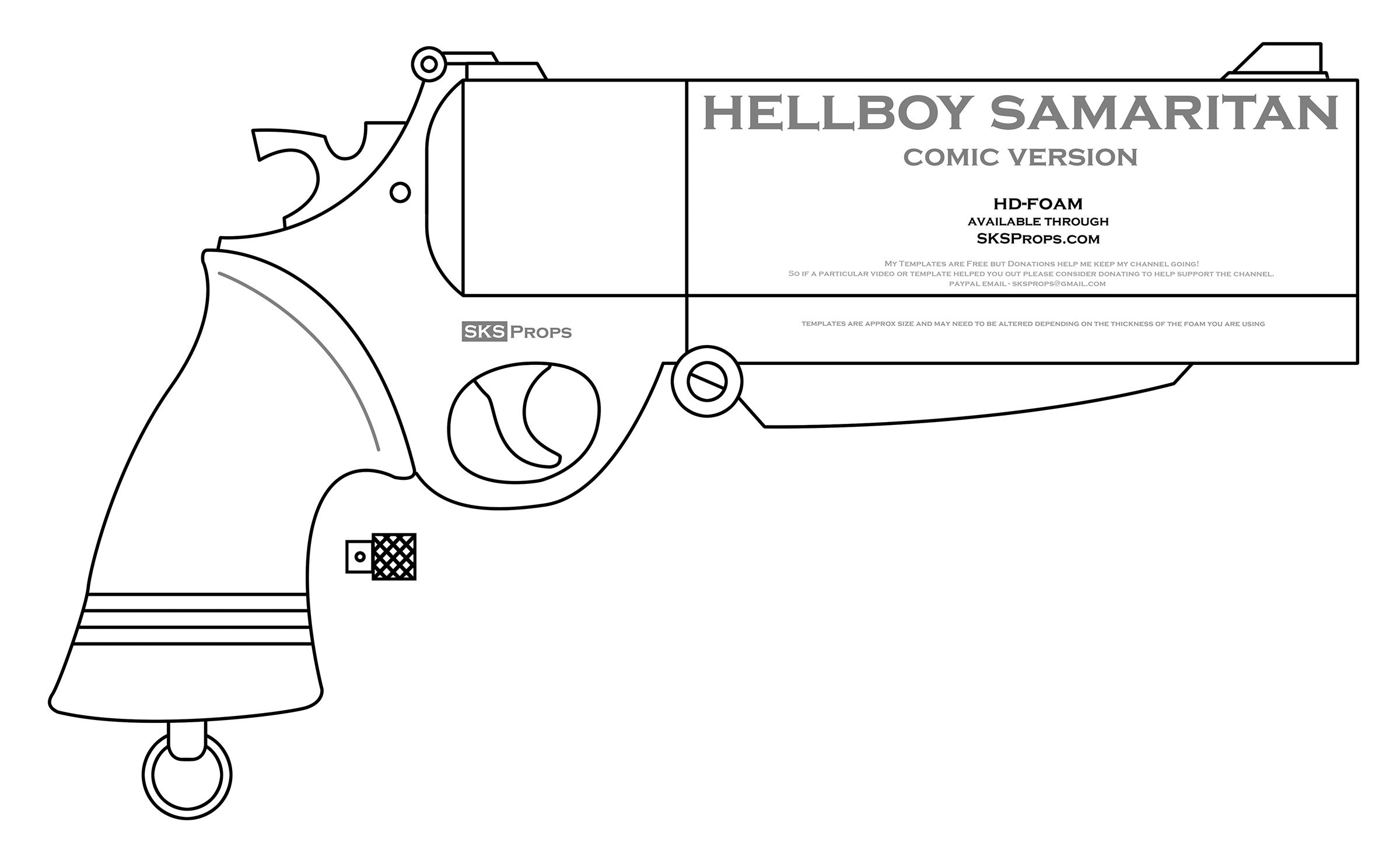 Metal Gear Rising: Murasama Cosplay Prop Template (Download Now) 