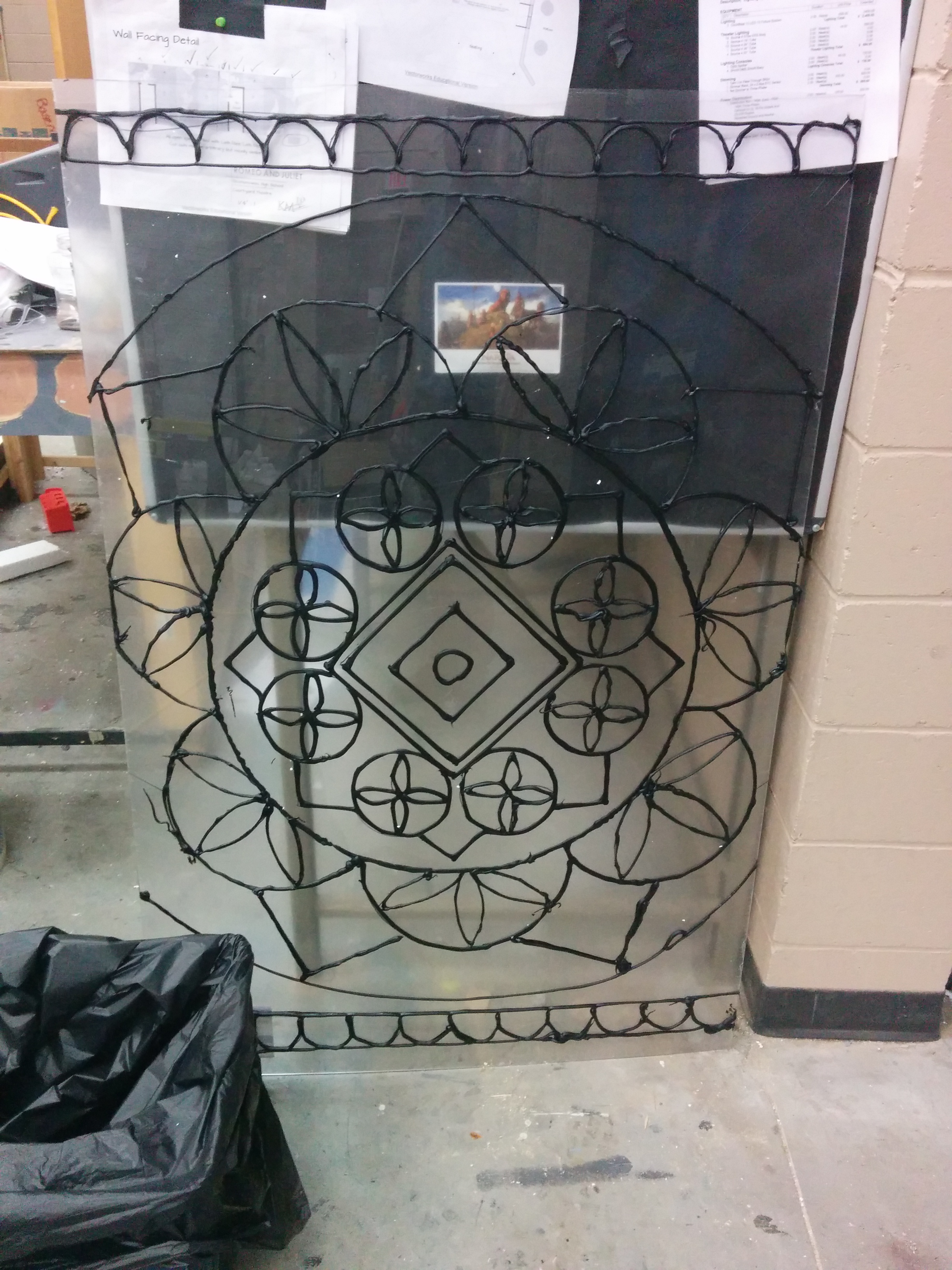 Stainglass Window in Process