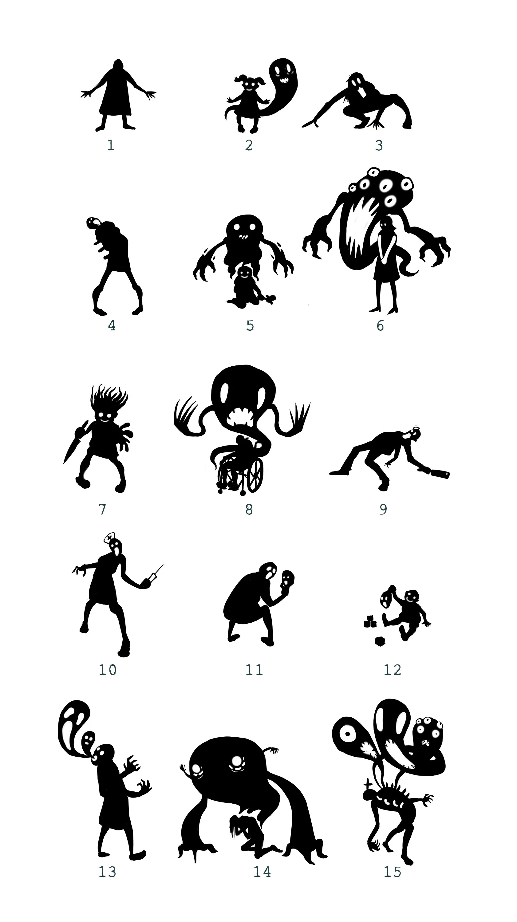 Poltergeist Character Thumbnails