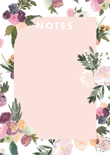 Notes: Abundance Peeking Florals