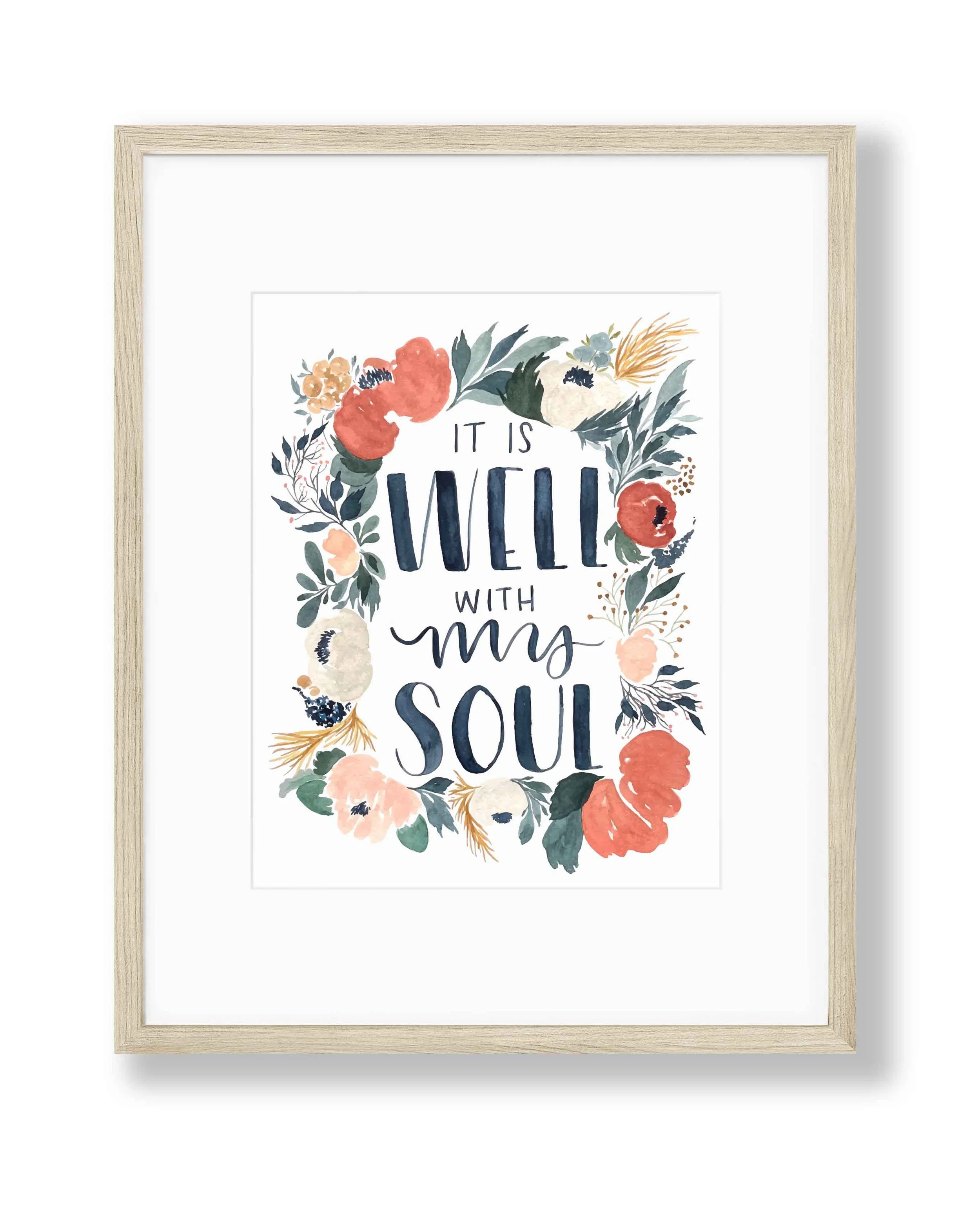 P2206- It Is Well Frame Mat 11x14-Portrait.jpg