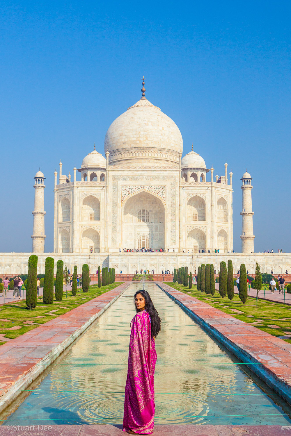  Taj Mahal, Agra, Uttar Pradesh, India. The Taj Mahal is the most recognized symbol of India. 