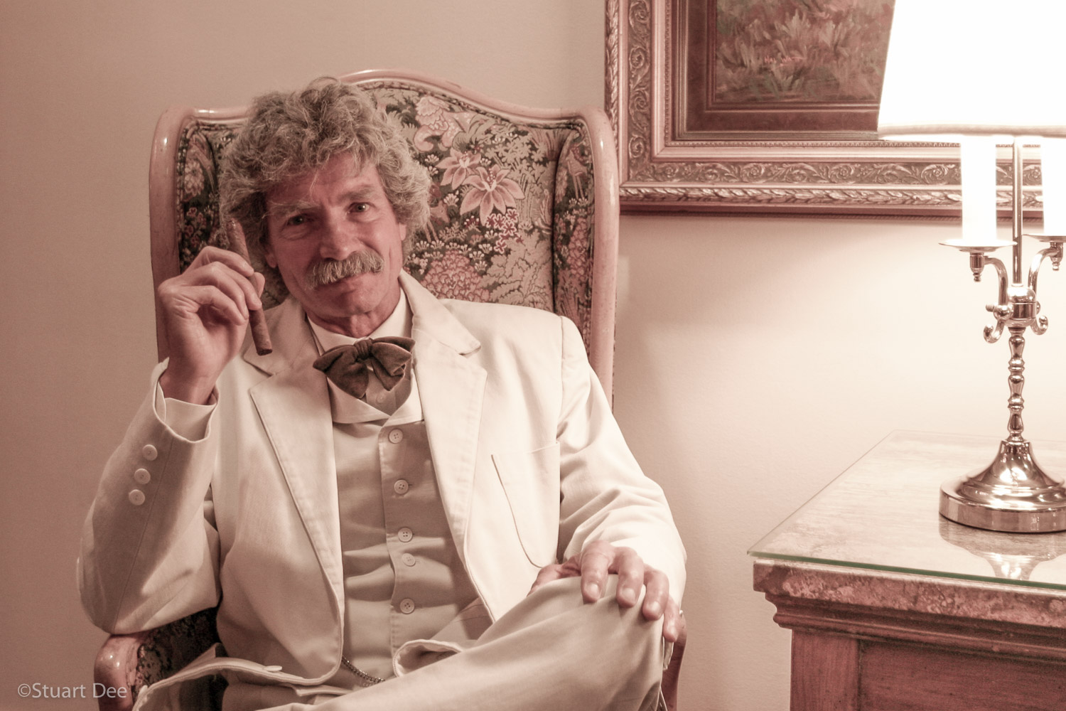  Mark Twain impersonator, Lake Tahoe, California, USA 