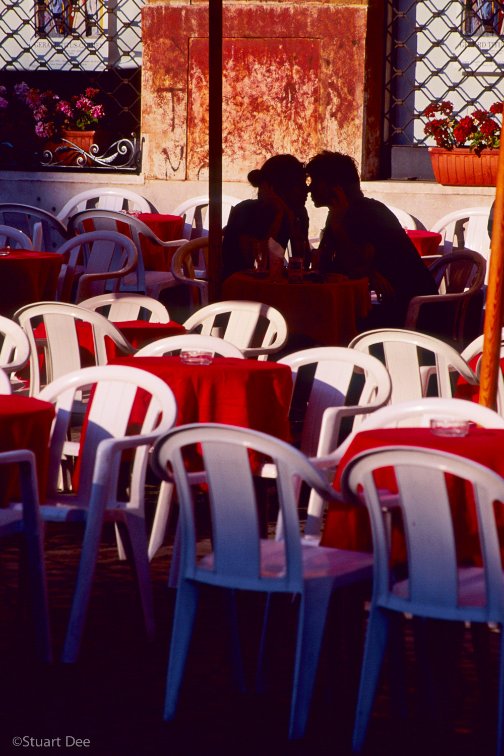 Couple dining, Piazza Navona, Rome, Italy