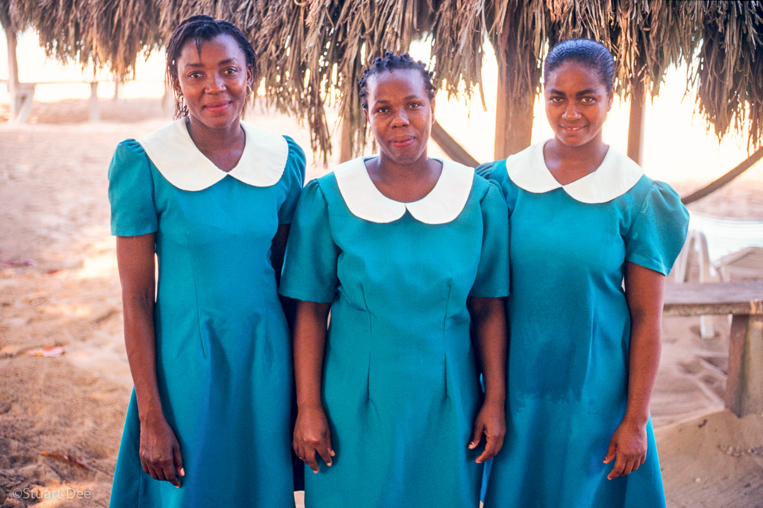 Three hotel maids, Negril, Jamaica