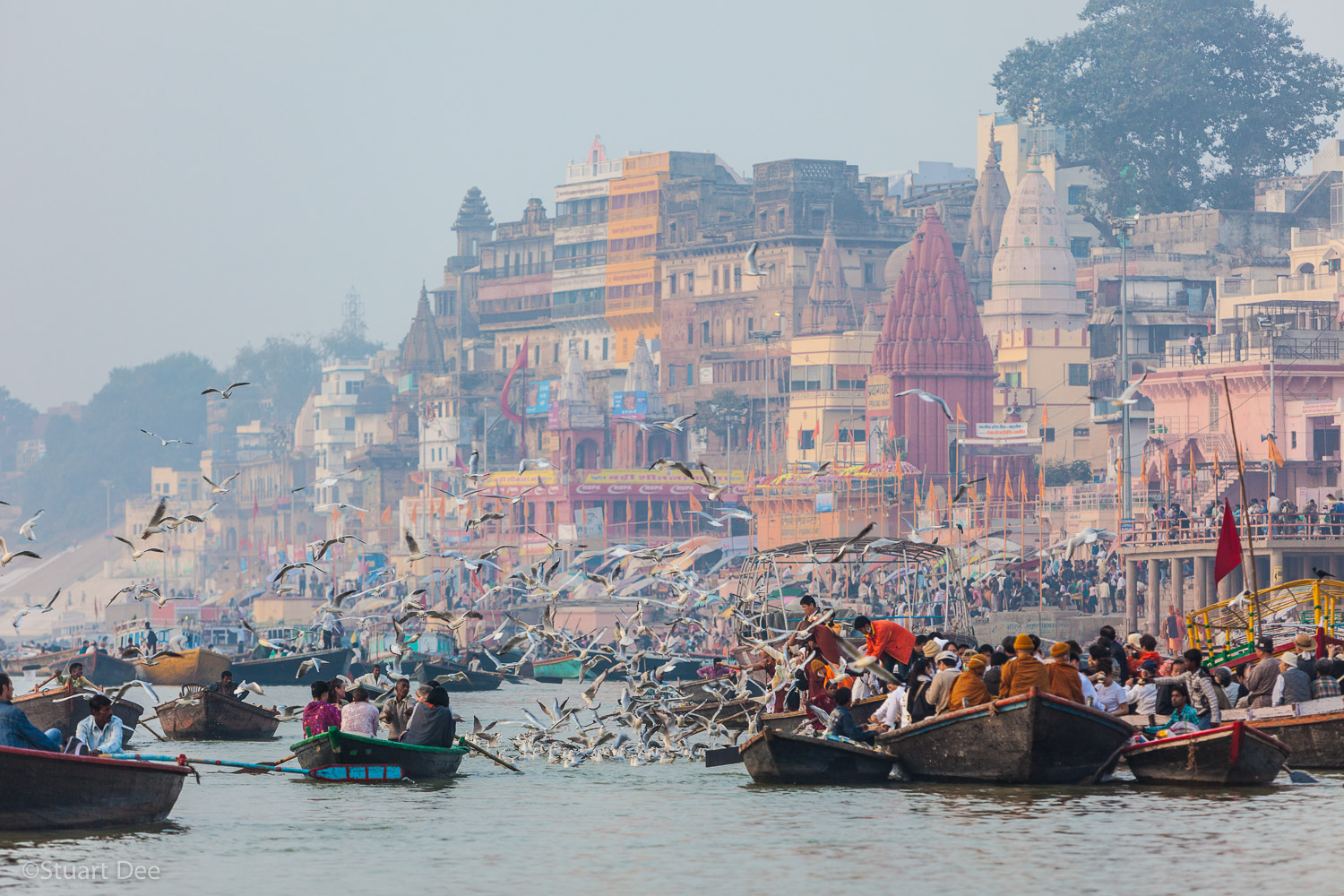  Early morning at the Ganges, Varanasi, Uttar Pradesh, India 