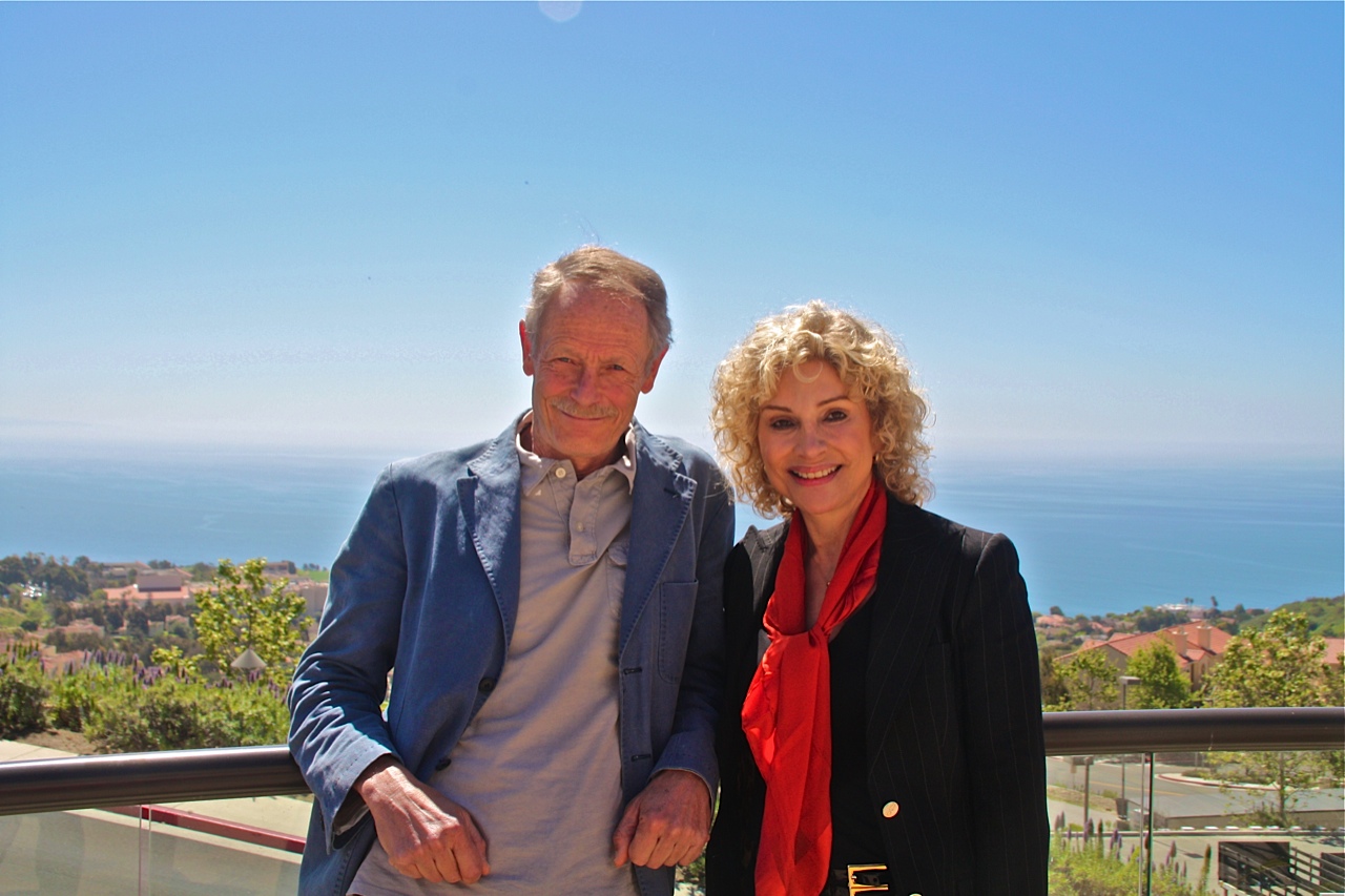 Dr. Paola Lorenzi with Italian novelist Erri De Luca, Malibu, CA