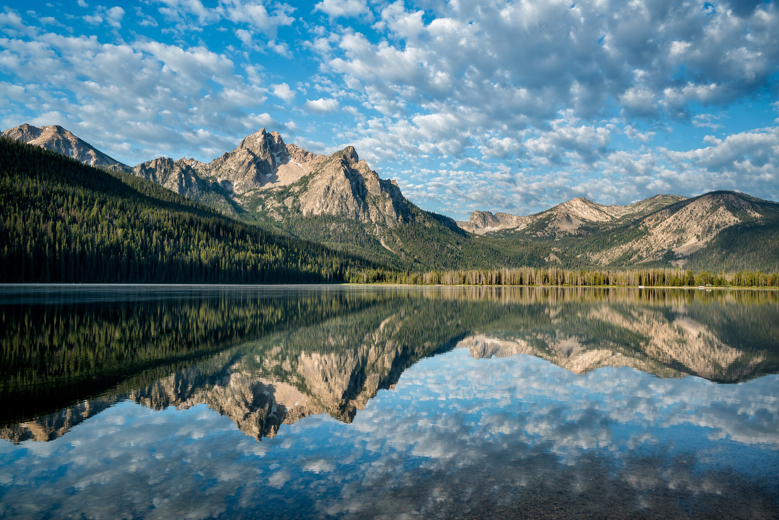 Reflection in Stanley Lake, Sawtooth Mountains — Stephen Matera ...