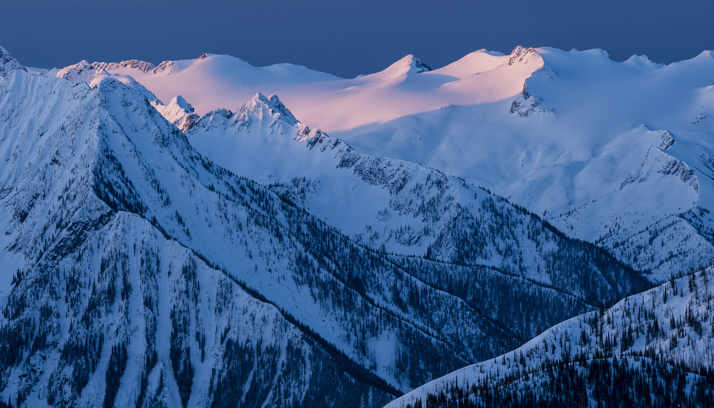  Landscape: Winter sunrise in the Kokanee Mountains of British Columbia, Canada 