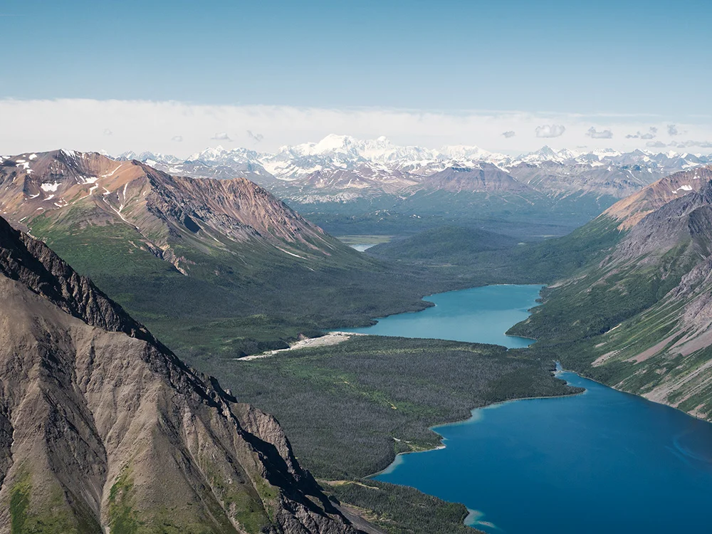 Icefield Ranges seen from King's Throne Peak, Saint Elias Mountains (Kluane National Park), Yukon Territory