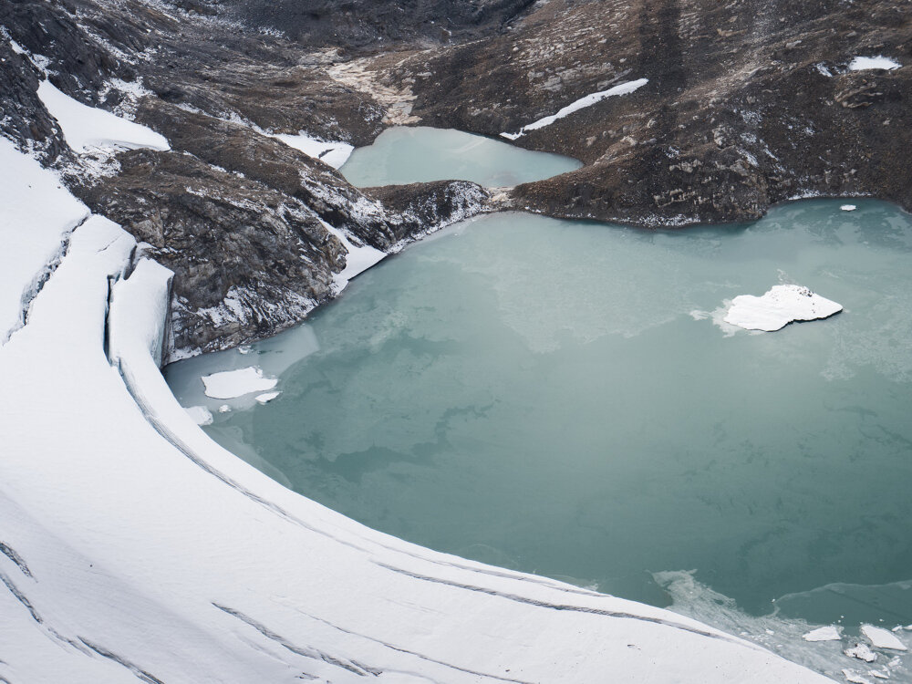 Glacial Lake below Mount Jimmy Simpson, Banff National Park, Alberta