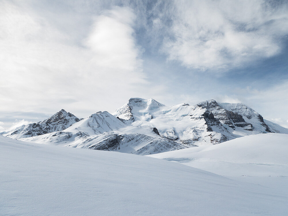 Hilda Peak, Mount Athabasca and Mount Andromeda, Jasper National Park, Alberta
