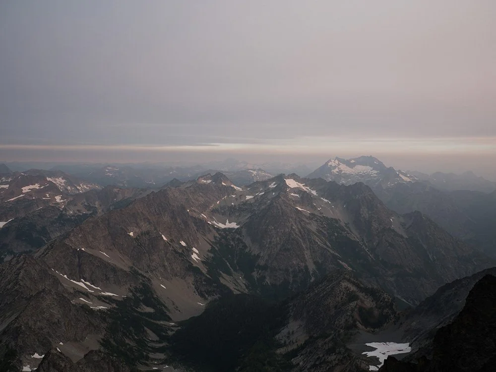  View Northwest from Seven Fingered Jack, North Cascades, Washington, 2021 