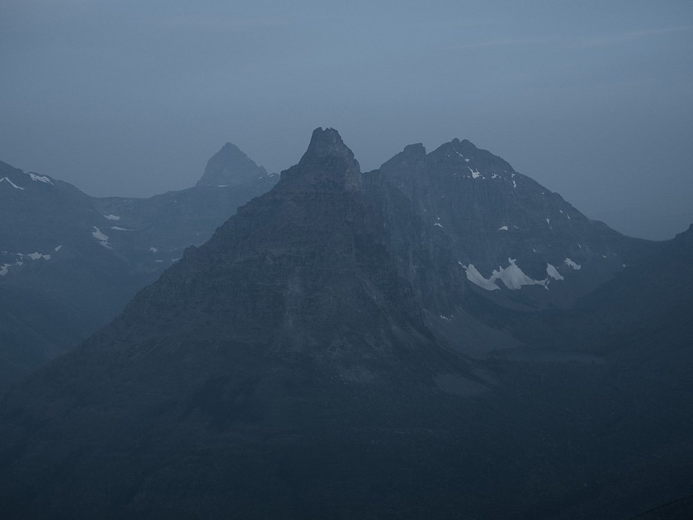  Mount St. Nicholas, Vigil Peak, and Battlement Mountain, Glacier National Park, Montana, 2021 