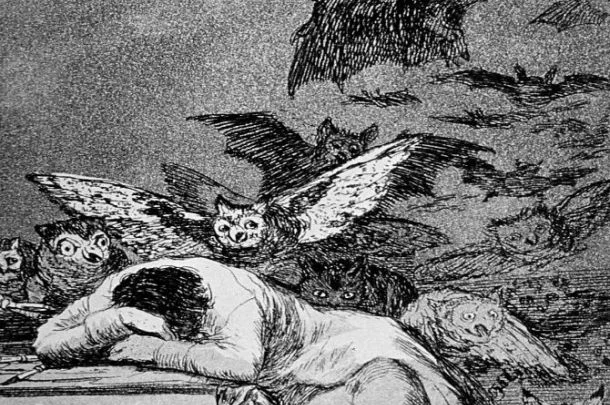 "The Sleep of Reason Produces Monsters," from Goya's Los Caprichos (1799)