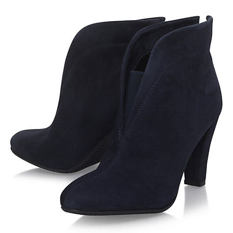 open front ankle boots