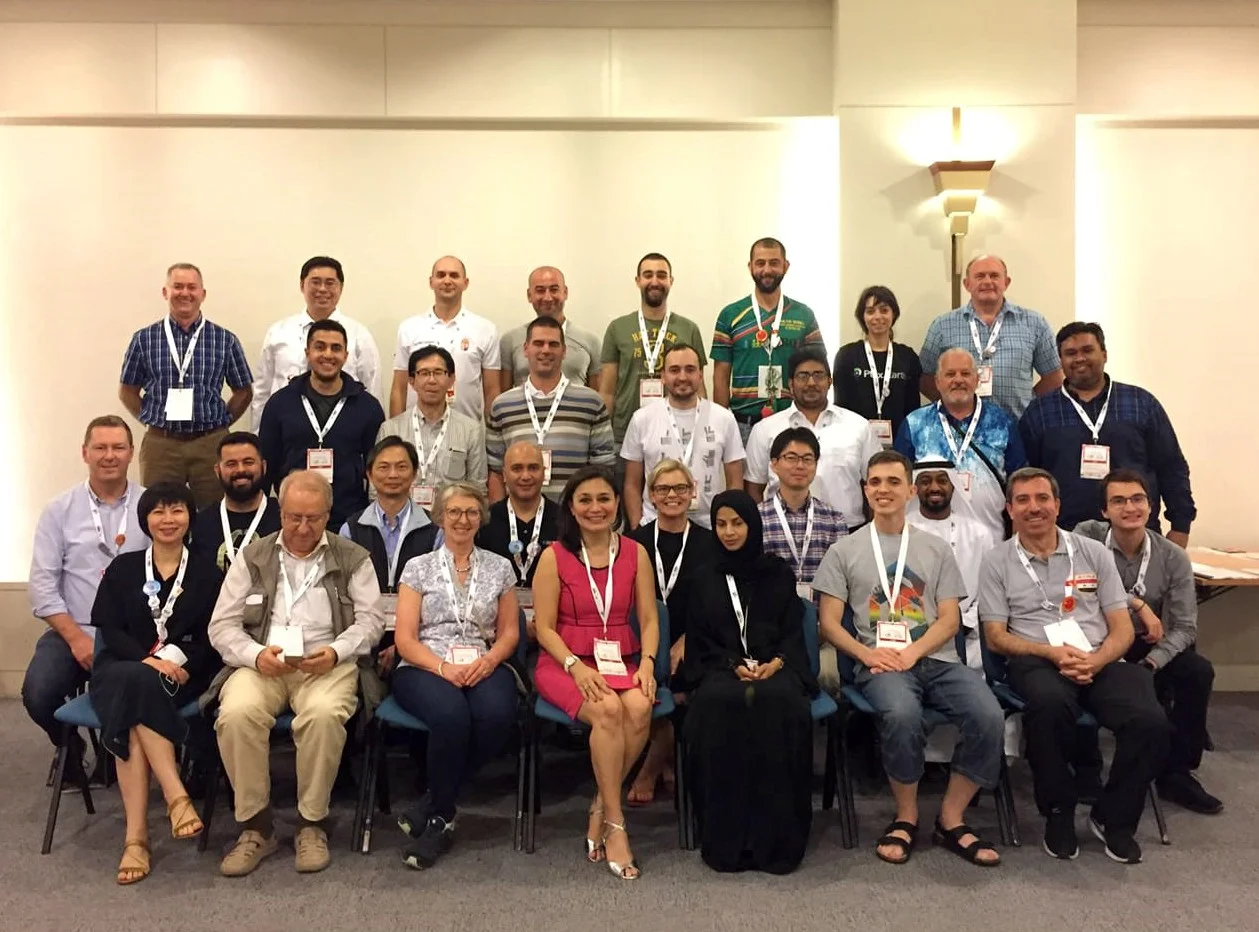 Georgia with the panel of judges of the WRO 2018 in the Open Category.