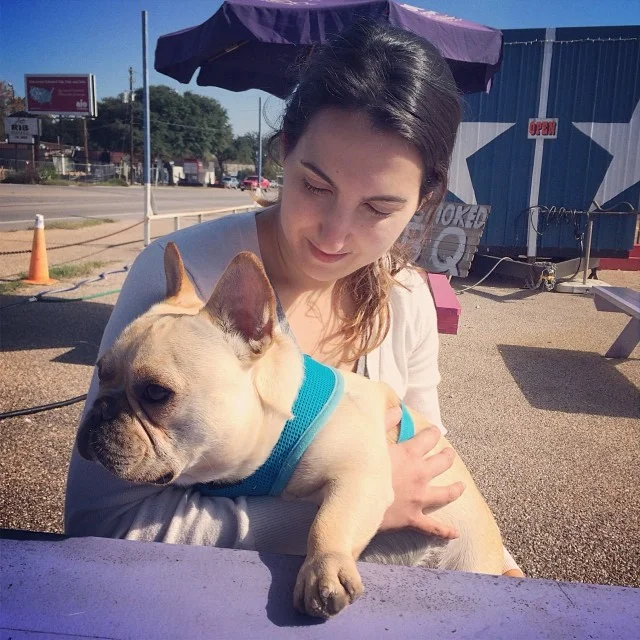A boy & his mom π #buhi #bulldogs #dogslife #atxfrenchies #frenchies–posted by handsomethepup on Instagram