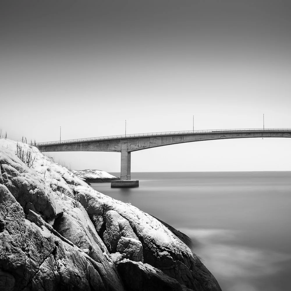 Bridge to the sky, Norway 40x40 cm, Edition of 6 60x60 cm, Edition of 7 80x80 cm, Edition of 7 120x120 cm, Edition of 5