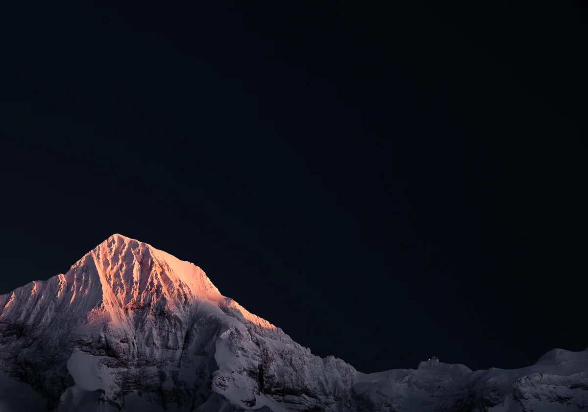 Black twilight, Switzerland 80x50 cm, Edition of 15 100x70 cm, Edition of 20 120x80 cm, Edition of 15