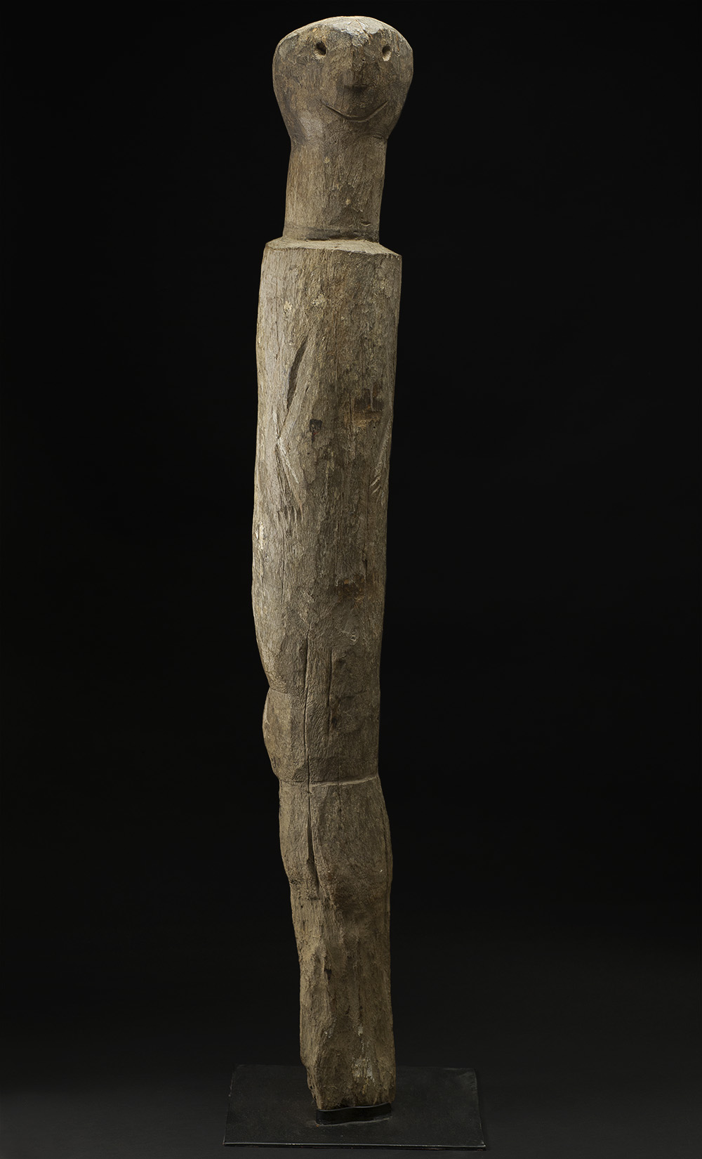   Africa    Moba Ancestral Sculpture - Moba People - Northern Togo  , Early 20th C. Wood 55 x 7 x 7 inches 139.7 x 17.8 x 17.8 cm Af 334 