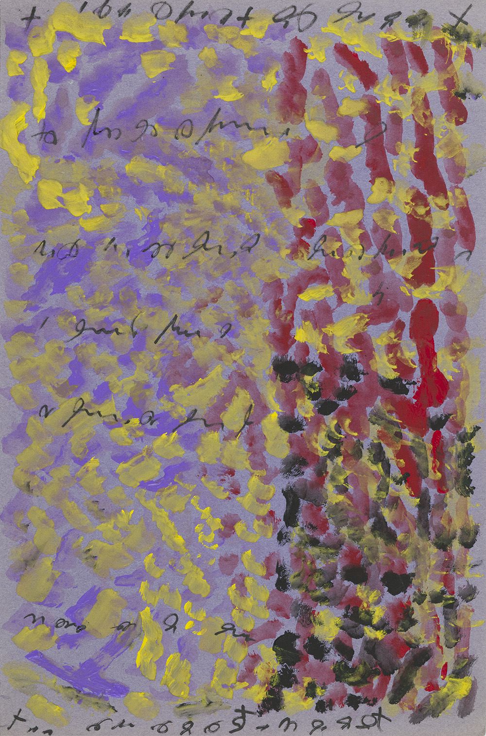   J.B. Murray    Untitled  , c. 1978-1988 Tempera paint and marker on paper 18 x 12 inches 45.7 x 30.5 cm JBM 533 