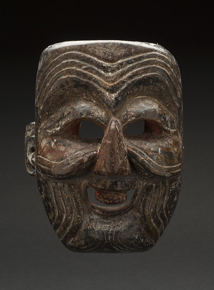   Masks    Arunachal Pradesh - India/Bhutan - Monpa-Apa Mask  , Early 20th C. Wood 8 x 6.25 x 4.25 inches 20.3 x 15.9 x 10.8 cm M 82s 