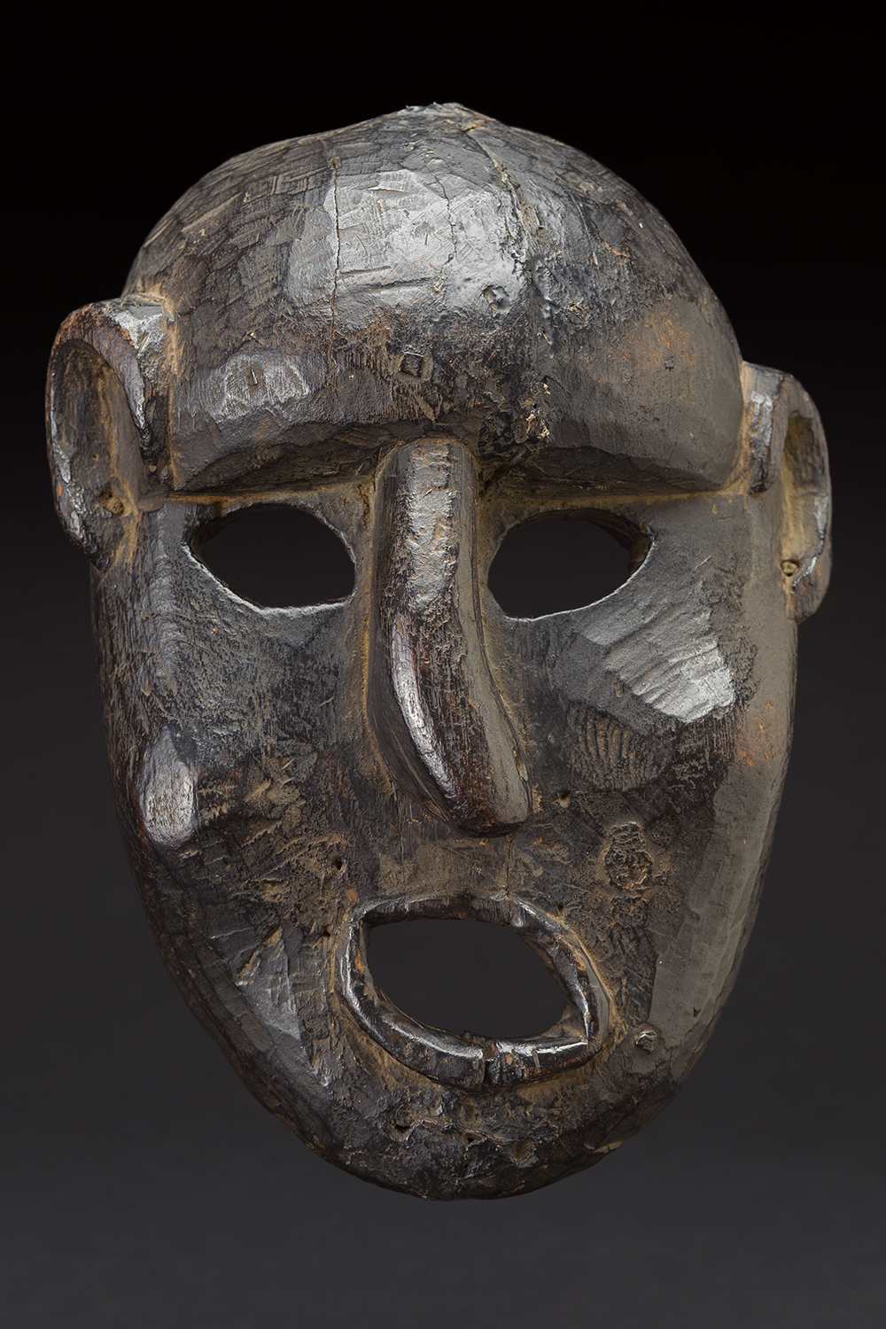   Masks    Nepal  , circa 19th C. Wood 10 x 7.5 x 3 inches 25.4 x 19.1 x 7.6 cm M 194s 