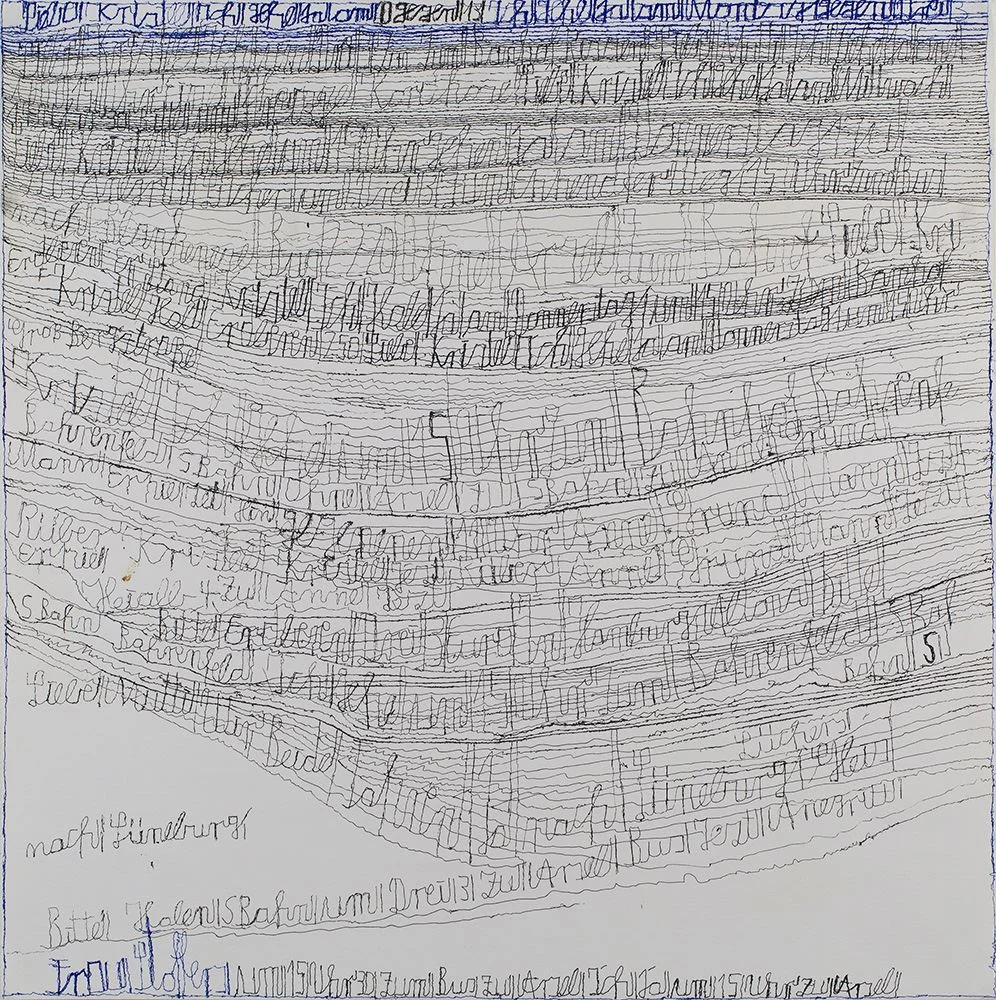 Harald Stoffers, Brief 192 , August 12th, 2011, Ink on paper, 19.75 x 19.75 inches, 50.2 x 50.2 cm, HaS 21