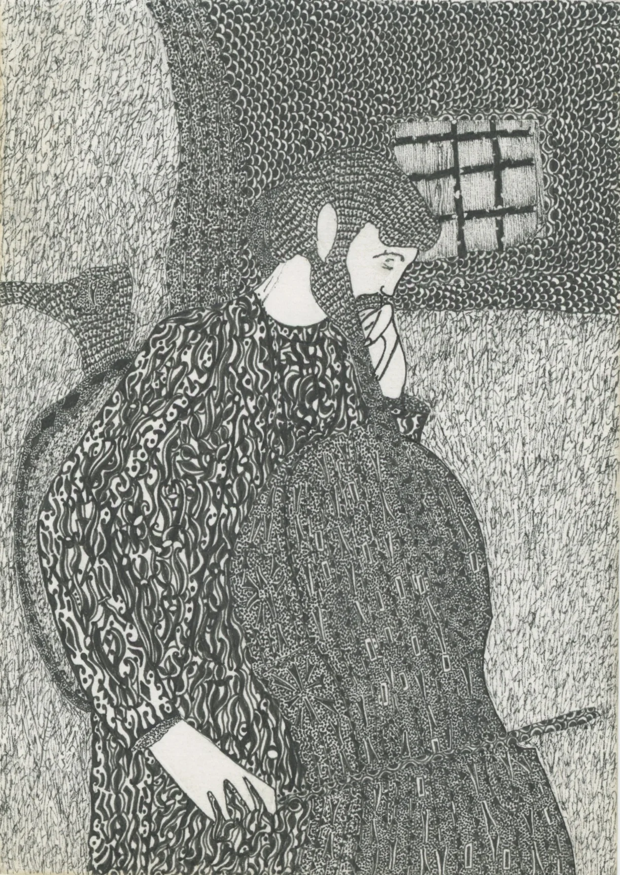Franklin Cello Player, 2007 Ink on paper 5.71 x 4.02 inches 14.5 x 10.2 cm Fra 1