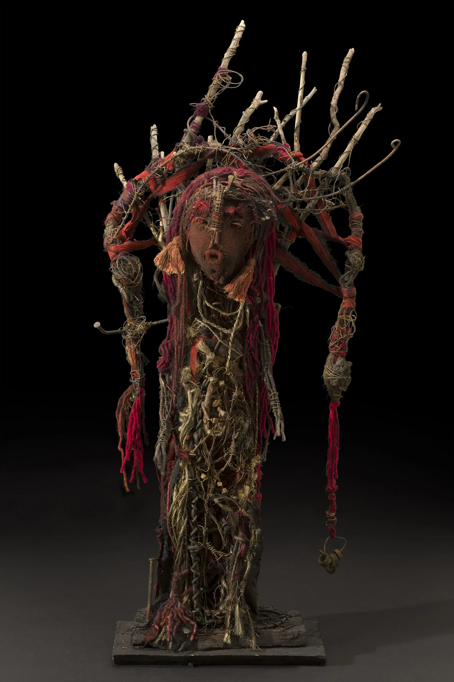Sylvain and Ghyslaine Staëlens Personnage Soleil, 2014 Wood, metal, cloth, found objects 42 x 20 x 9.5 inches 106.7 x 50.8 x 24.1 cm GSS 30