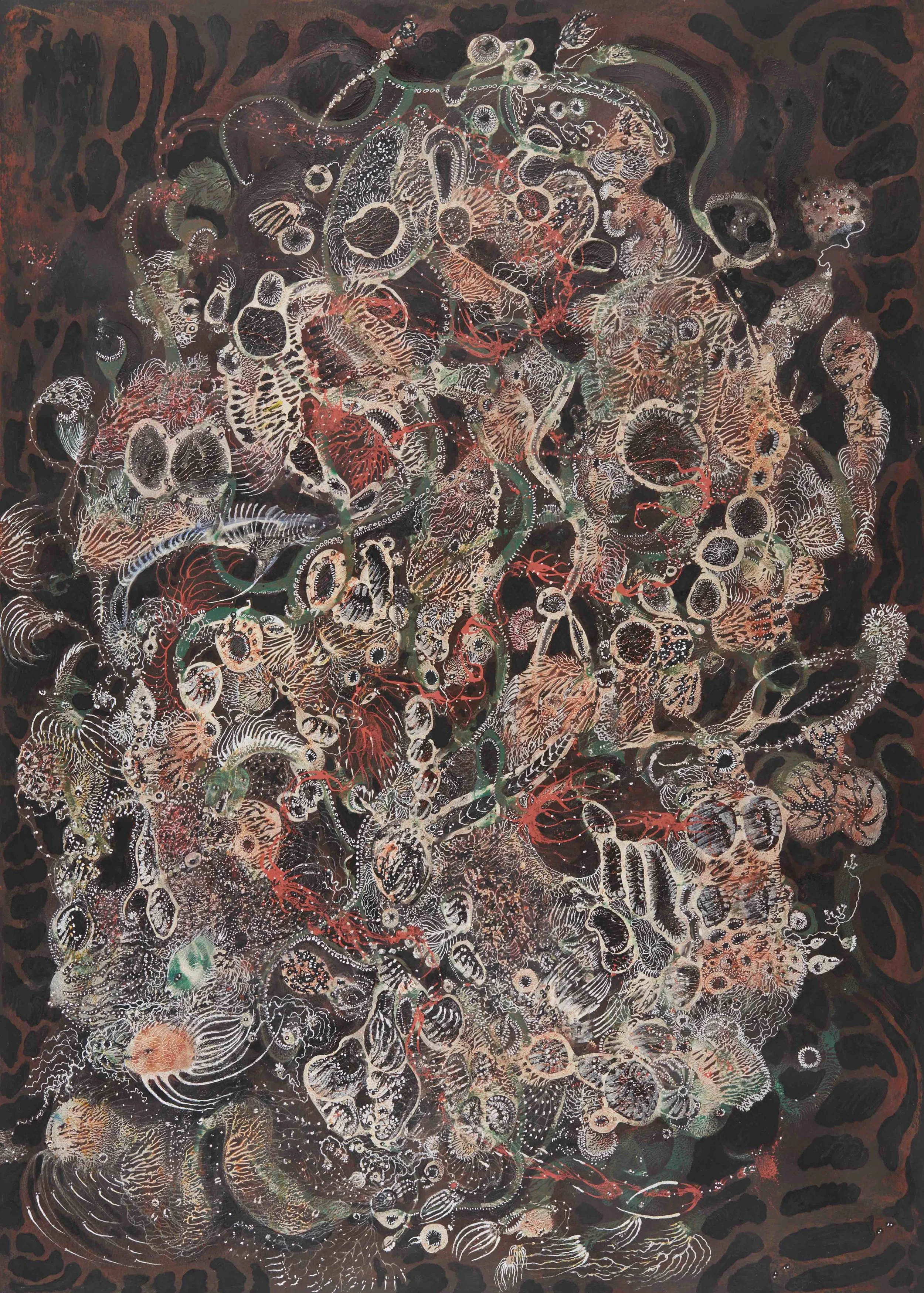 Izabella Ortiz Water memories No. 1, 2016 Mixed media on paper 27.56 x 19.69 inches 70 x 50 cm IzO 6