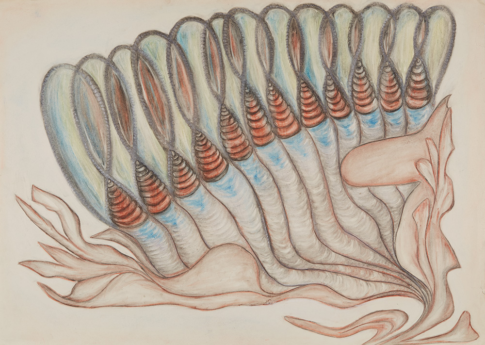 Anna Zemánková, Untitled, Early 1960s, Pastel on paper, 24.61 x 34.65 inches, 62.5 x 88 cm, AZe 618