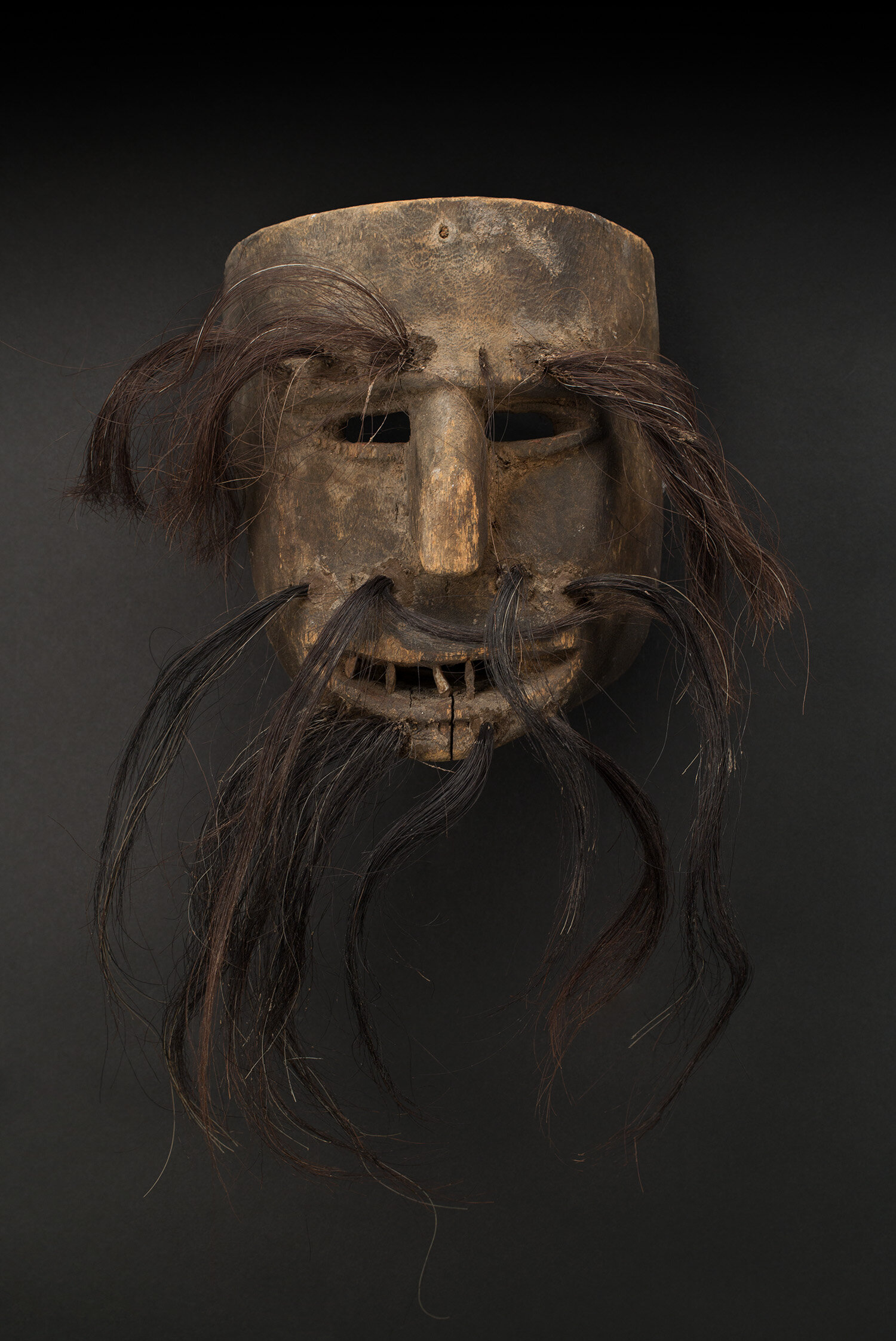19th Century Mexican Mask on its Stand M2152 – Early California