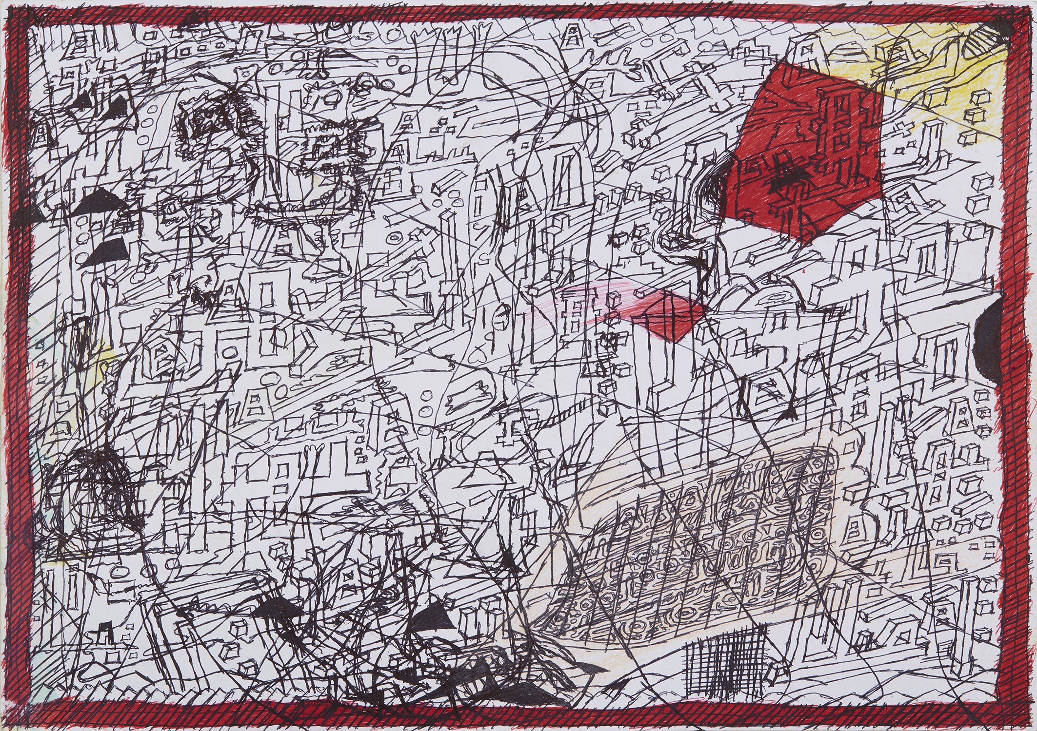   Kiyavash Danesh  Untitled  , n.d. Ink, marker on paper 8.25 x 11.75 inches 21 x 29.8 cm KD 9 