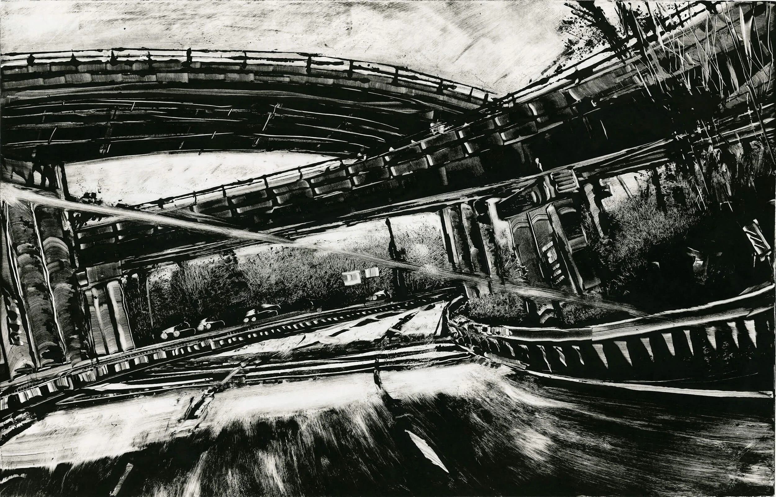 I-91S Longmeadow  18" x 28" 2014