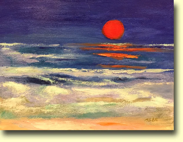 Red Sun Over Surf
