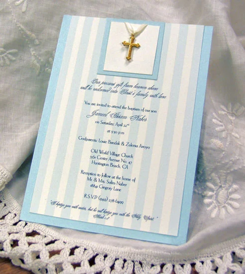 Baby Baptism Invitation