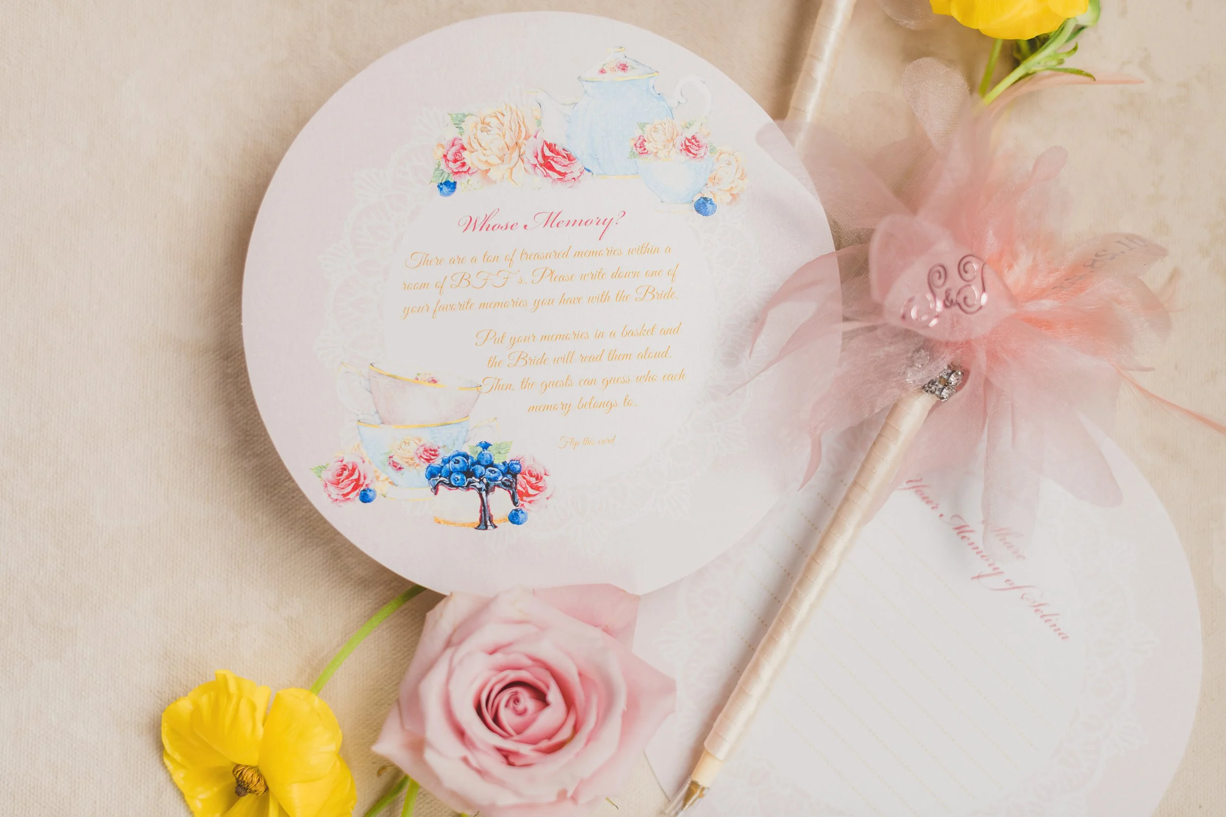 Bridal Shower game card