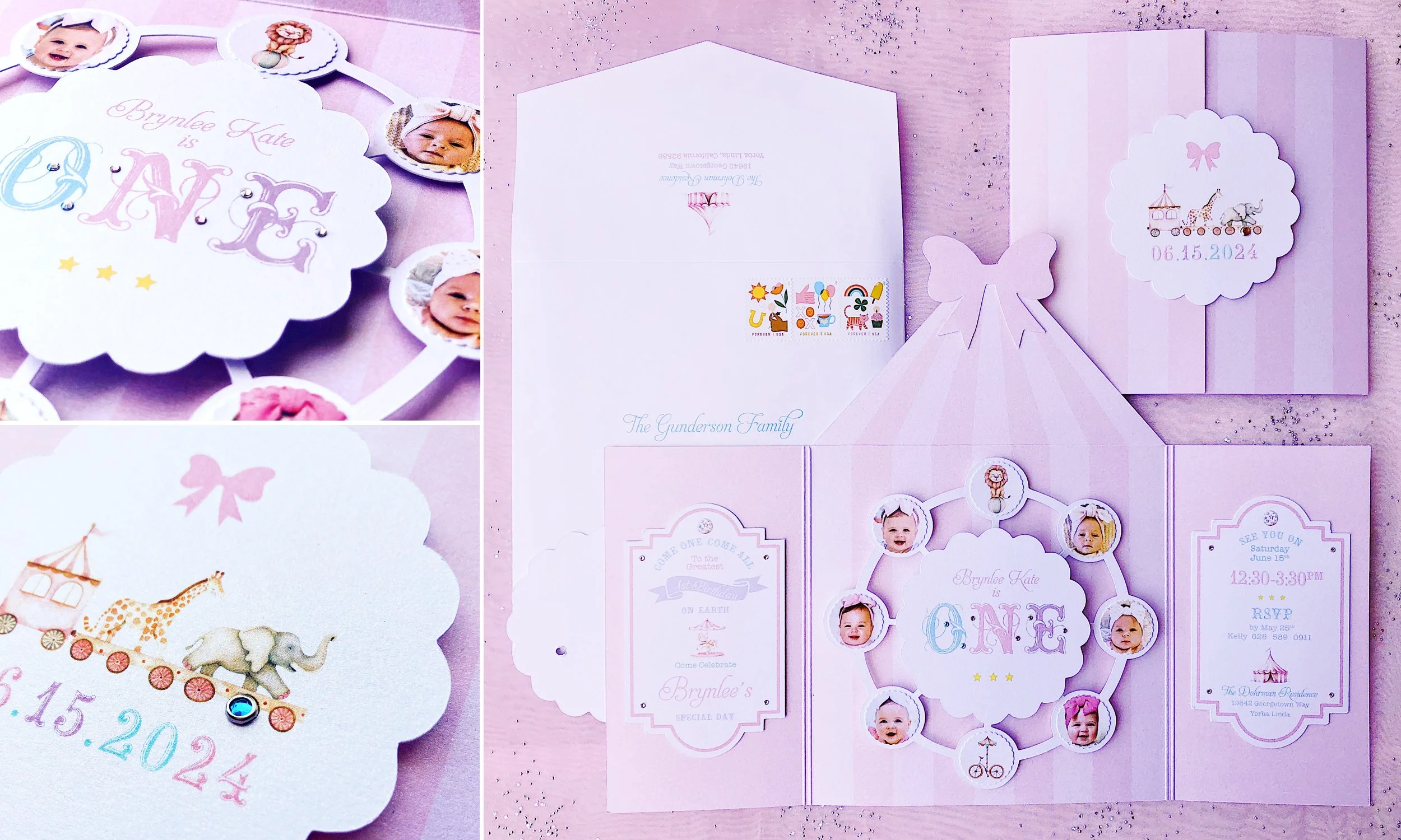  Carnival theme for one Year old baby girl's Birthday. 